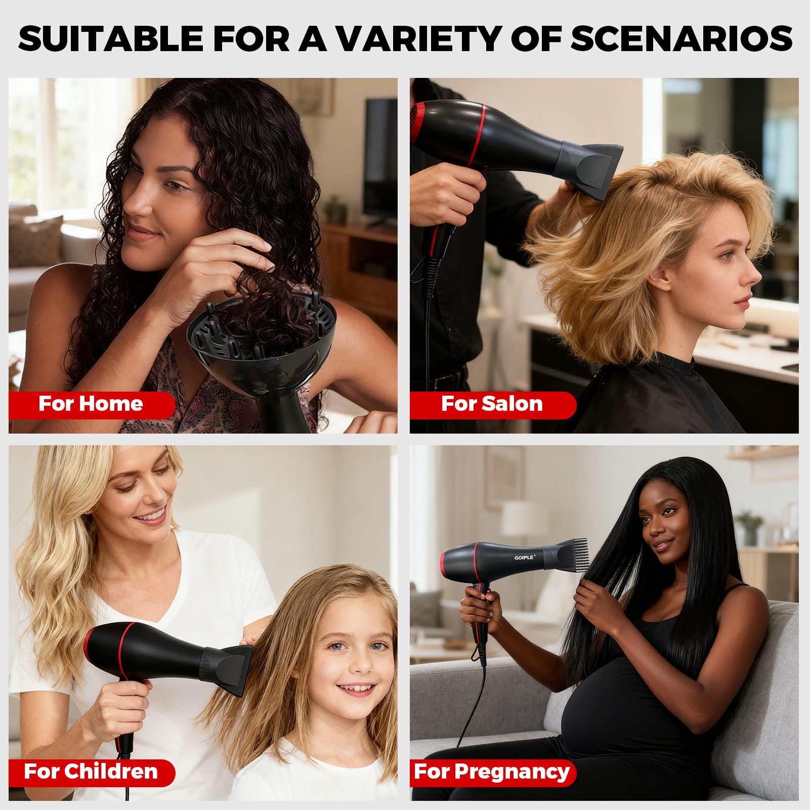 LockMio parting brushes set keeps styling sections organized