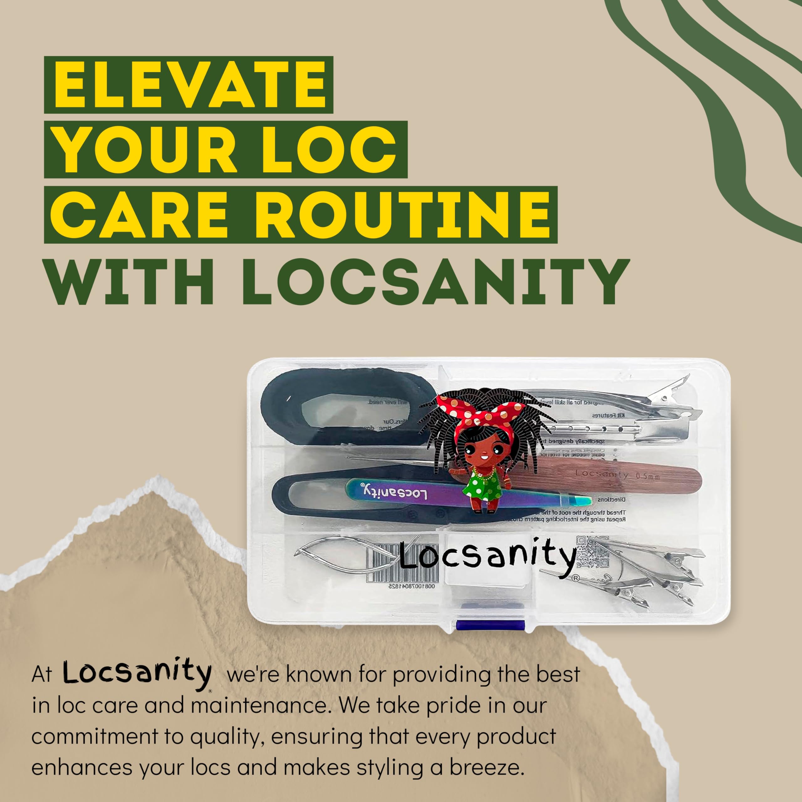 Locsanity dreadlock tool kit in-use demonstration for reduced retie time.