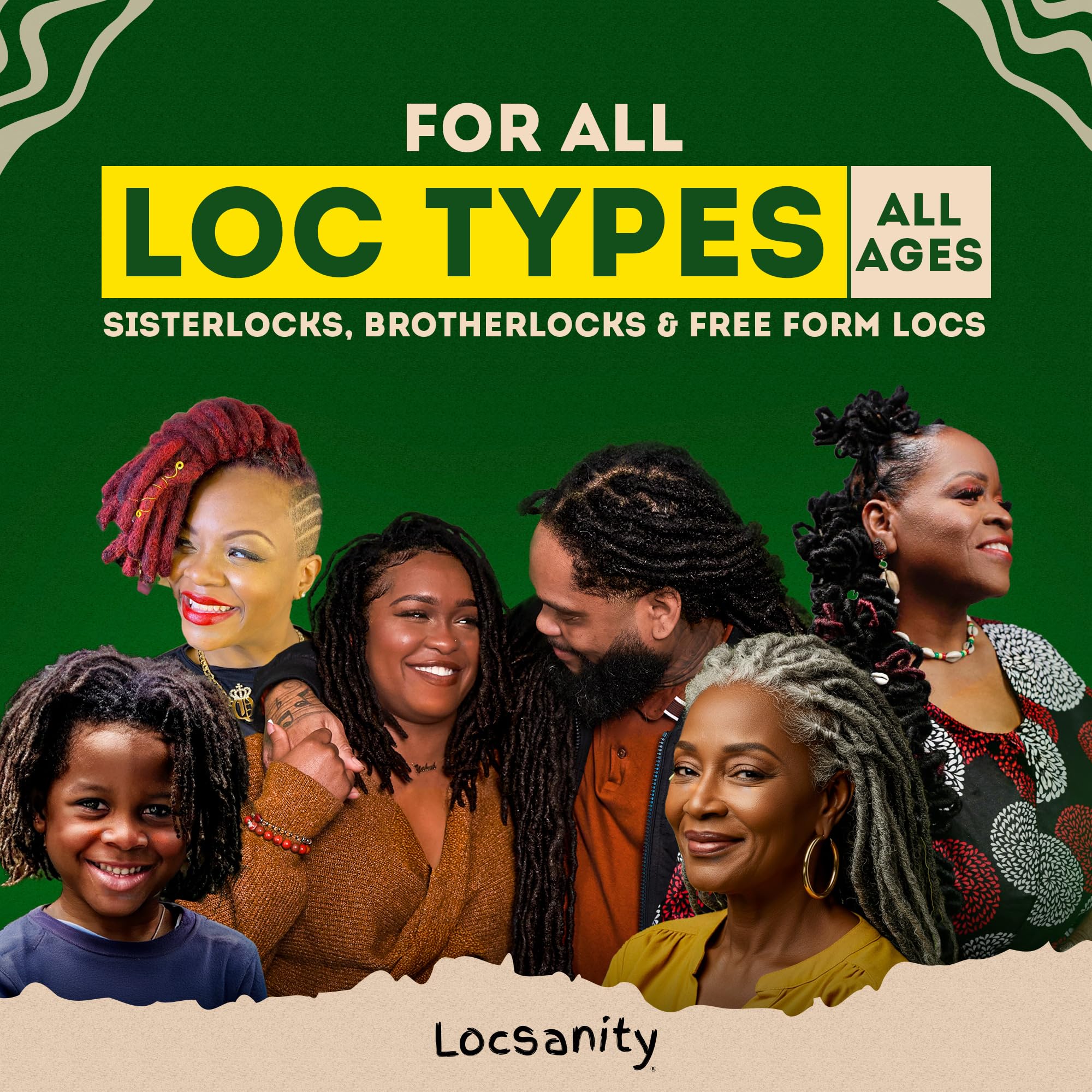 Locsanity glossy loc refresh close-up highlighting healthy-looking shine.