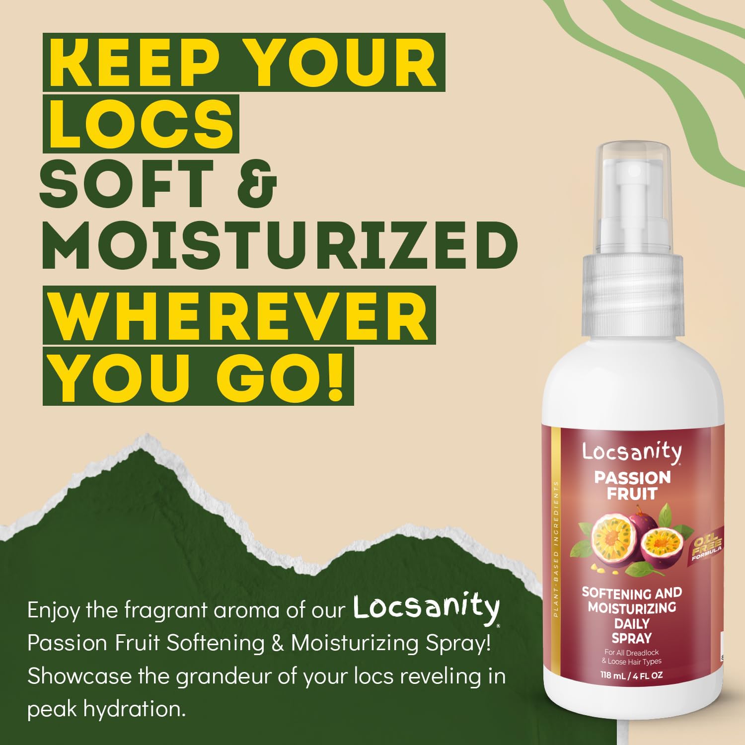 Locsanity glossy locs after spray reveal vibrant shine and natural bounce.