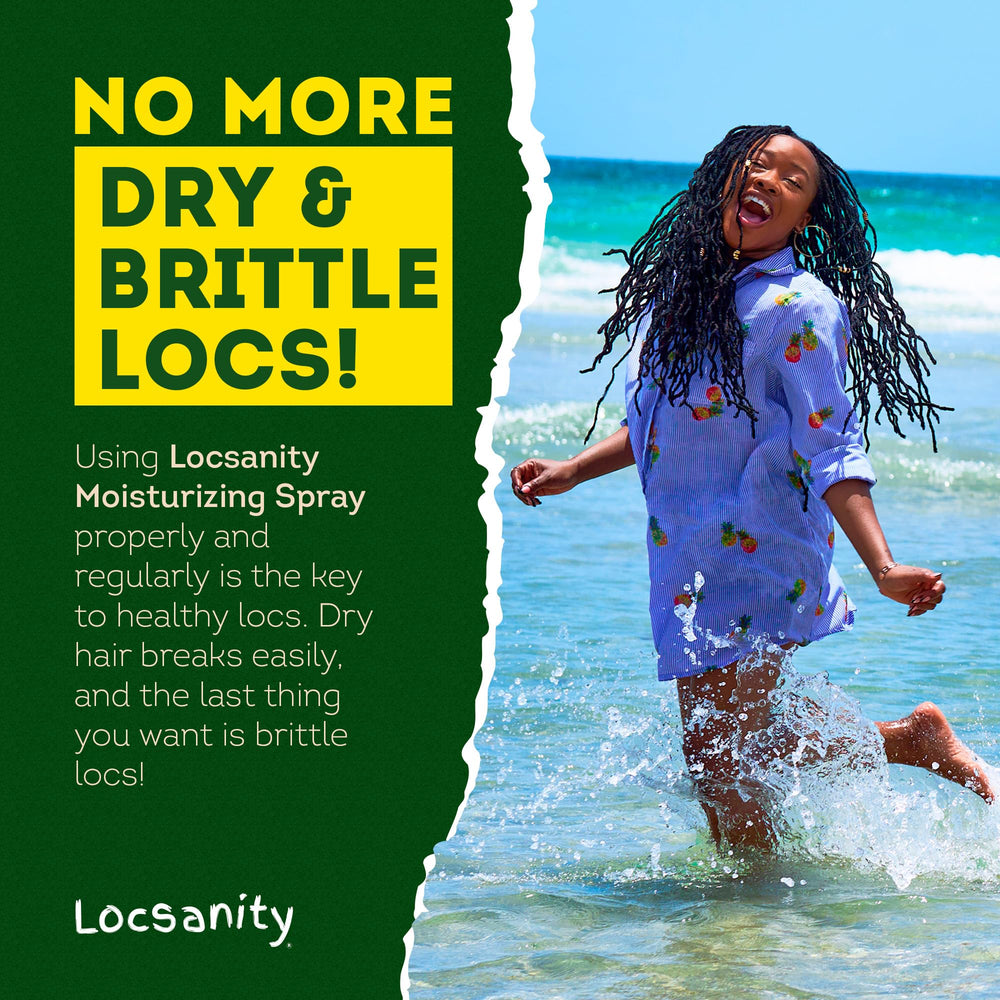 Locsanity aroma-splash captures rose fragrance and peppermint cooling for refreshing locs.
