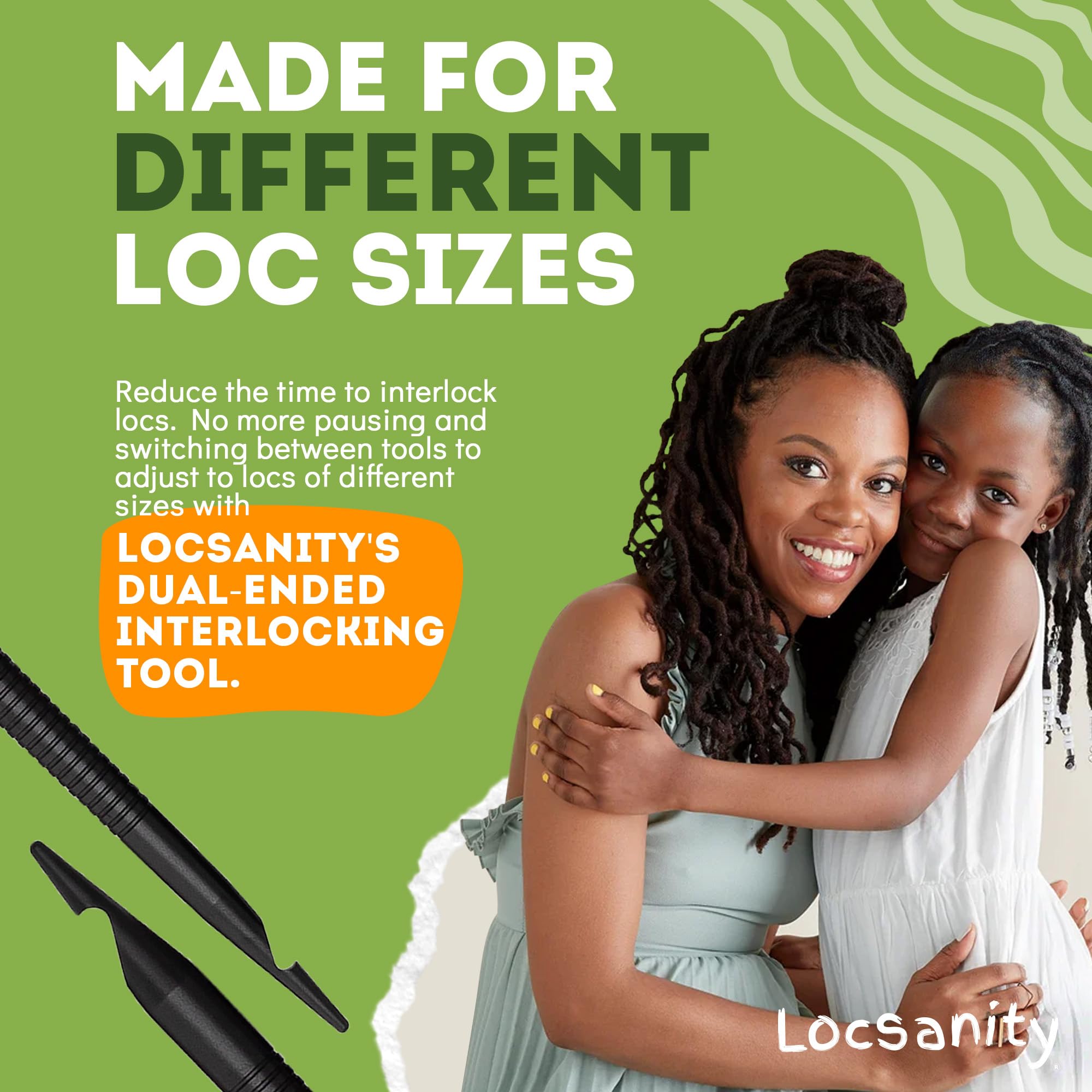 Locsanity durable metal construction close-up for lasting performance