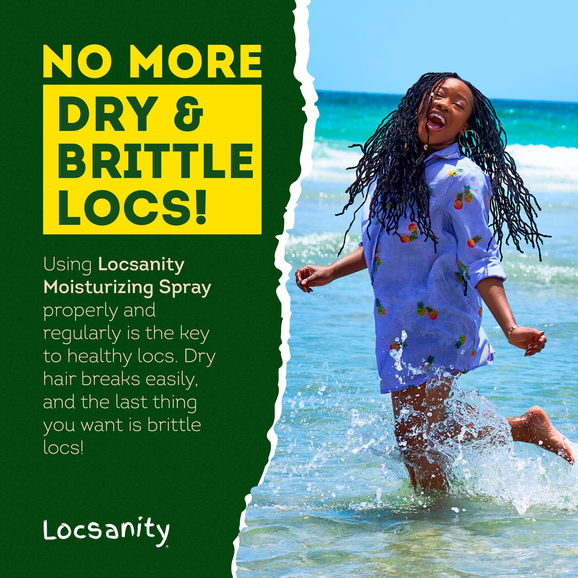 Locsanity plant-based formula with rosewater implies gentle care for natural hair