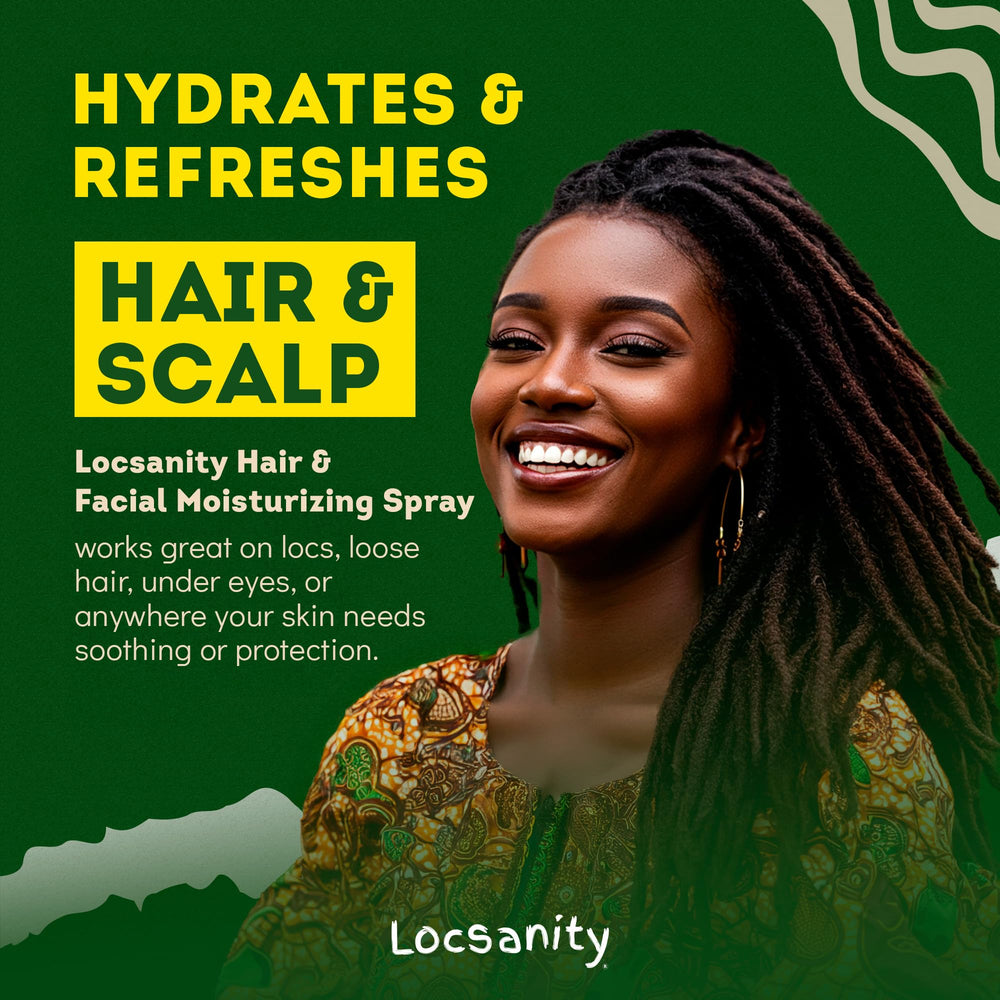 Locsanity rosewater spray used before makeup for prep and glow