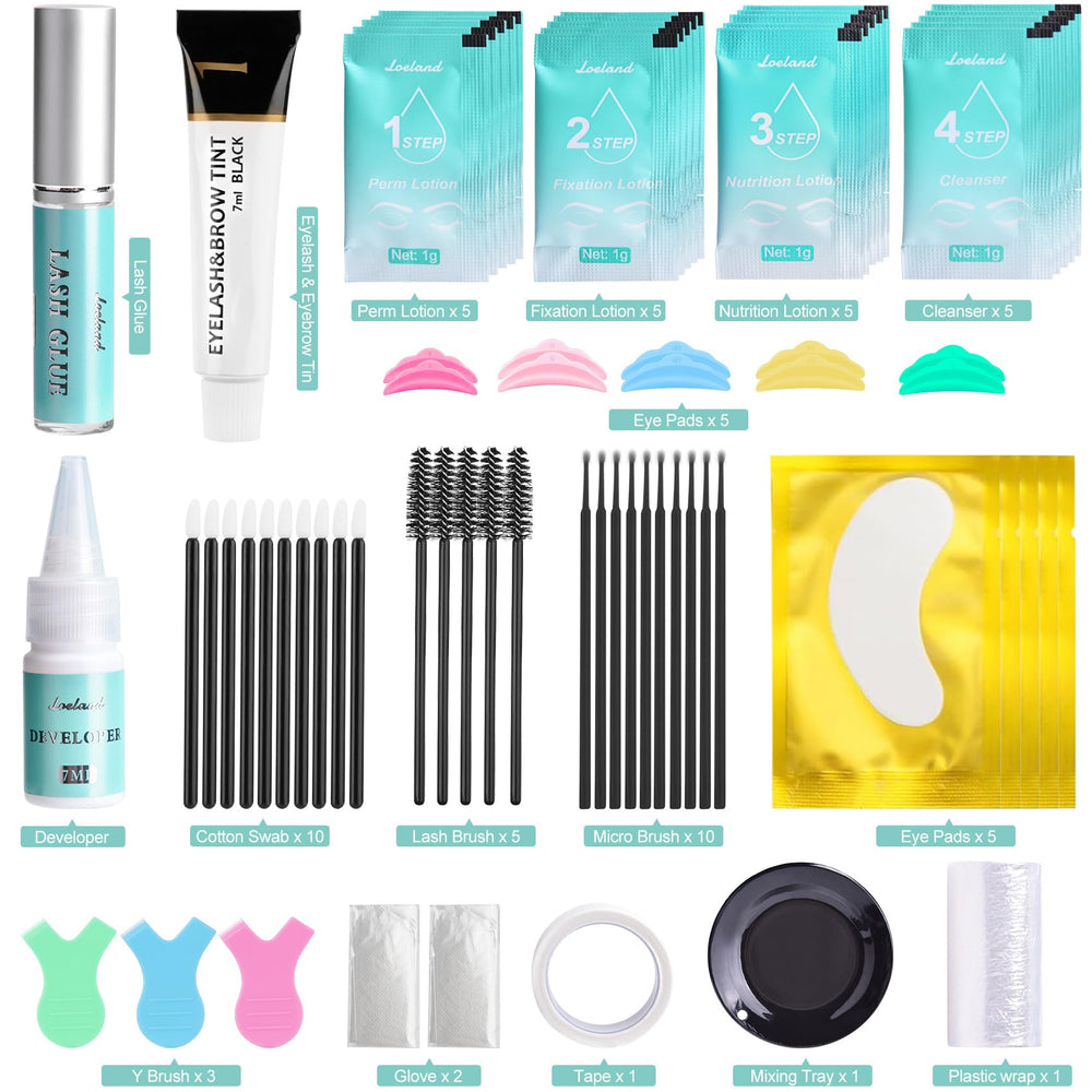 Loeland Lash Lift Kit color close-up highlighting defined lashes and brows.