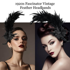 Loieryk Feathers Fascinator Headband real feather texture adds luxe detail for evening events.