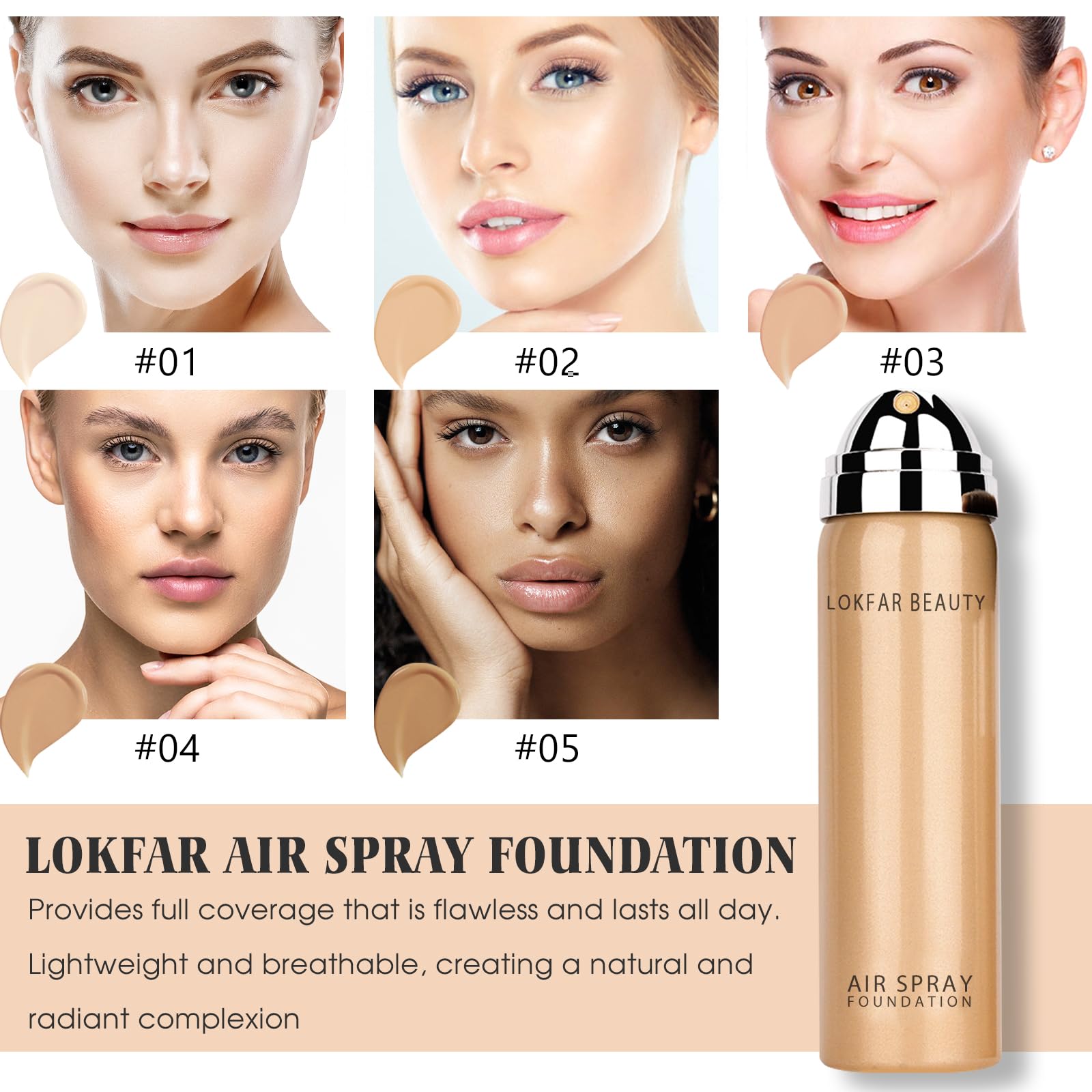 LOKFAR Silky Mist Finish demonstrates breathable texture for a seamless look.