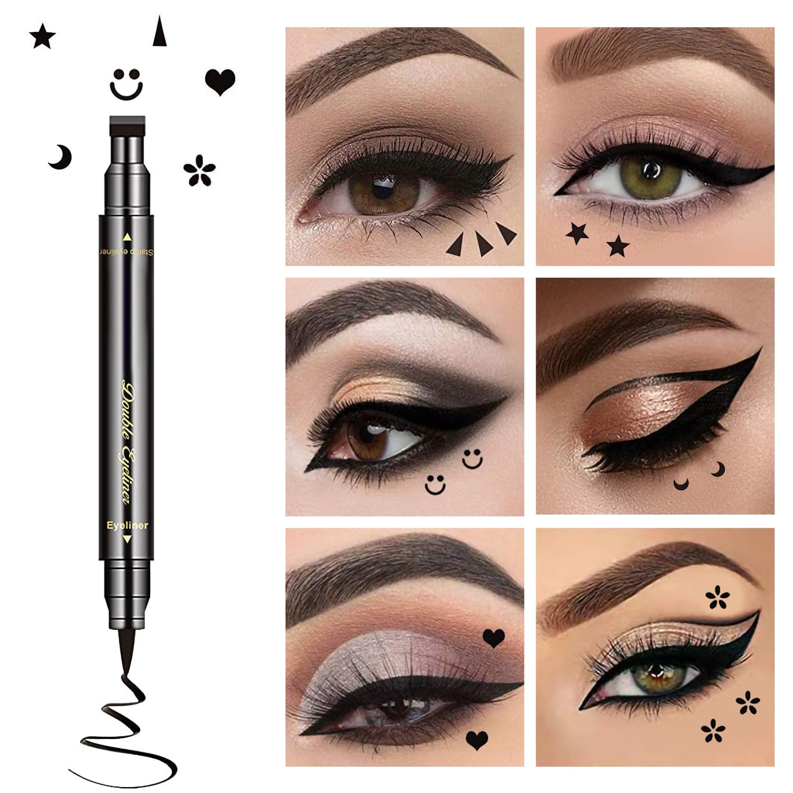 LOKFAR moon stamp creates a bold evening eye with easy application.