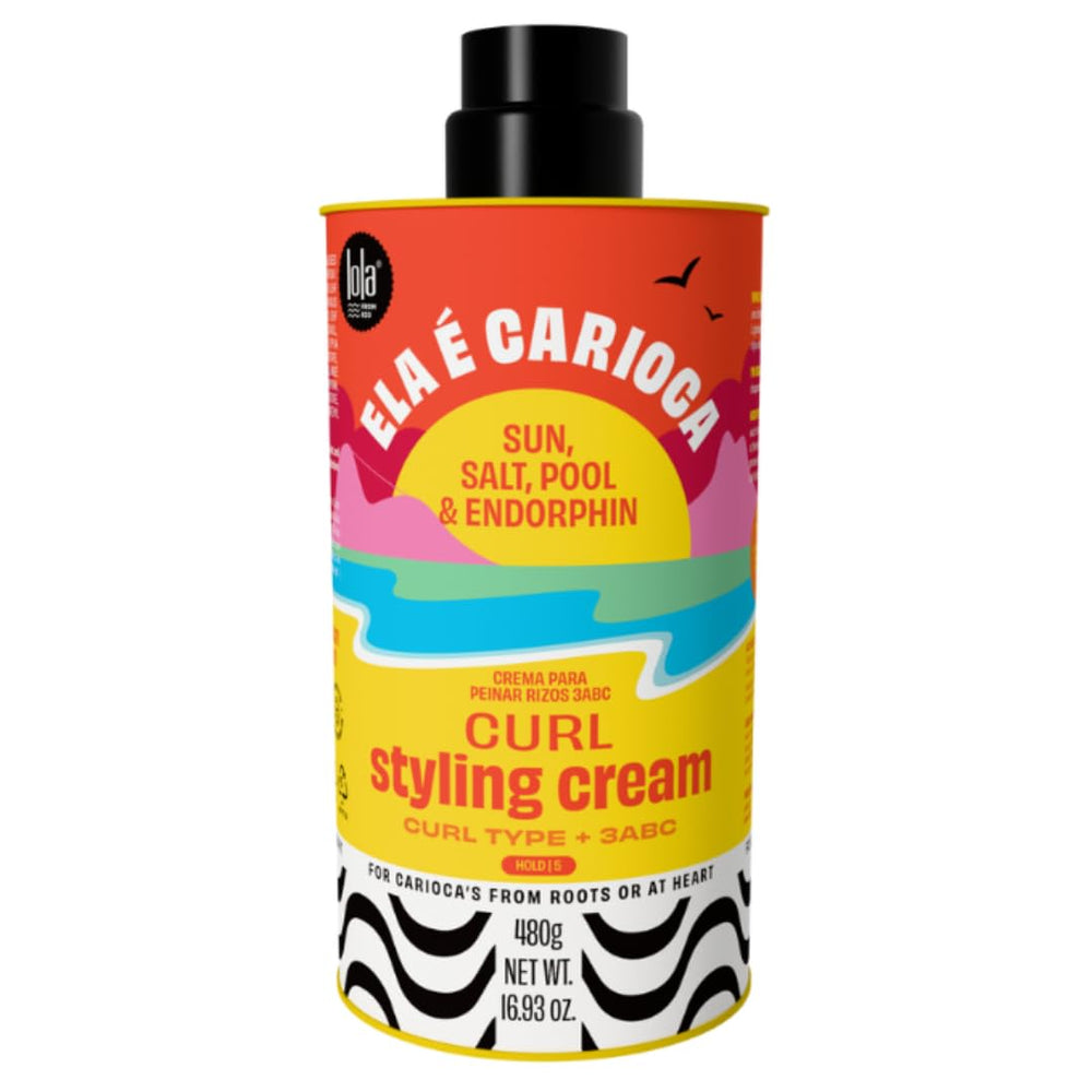 Lola From Rio Ela E Carioca cream bottle front for hydrating 3ABC curls