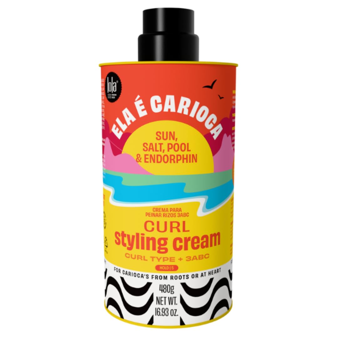 Lola From Rio Ela E Carioca cream bottle front for hydrating 3ABC curls