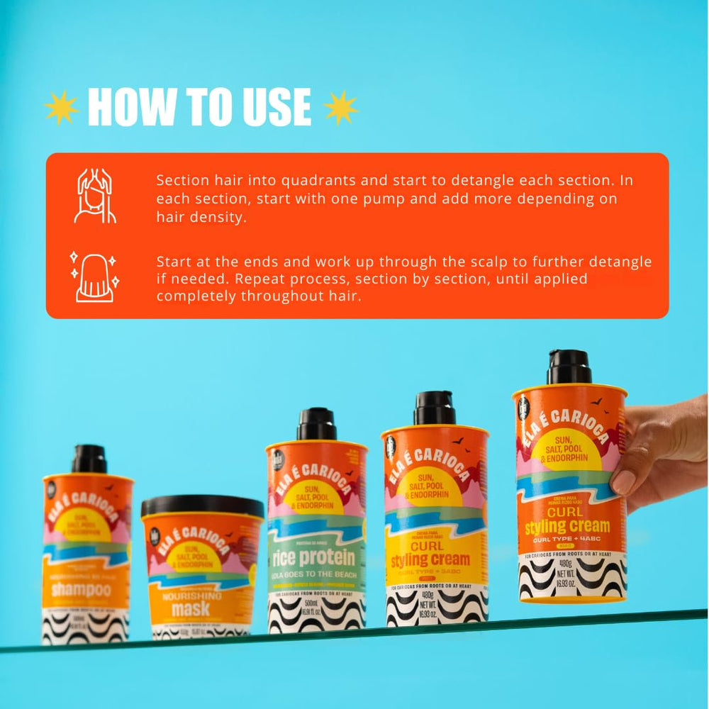 Frizz-control on curls after applying Lola Ela E Carioca cream