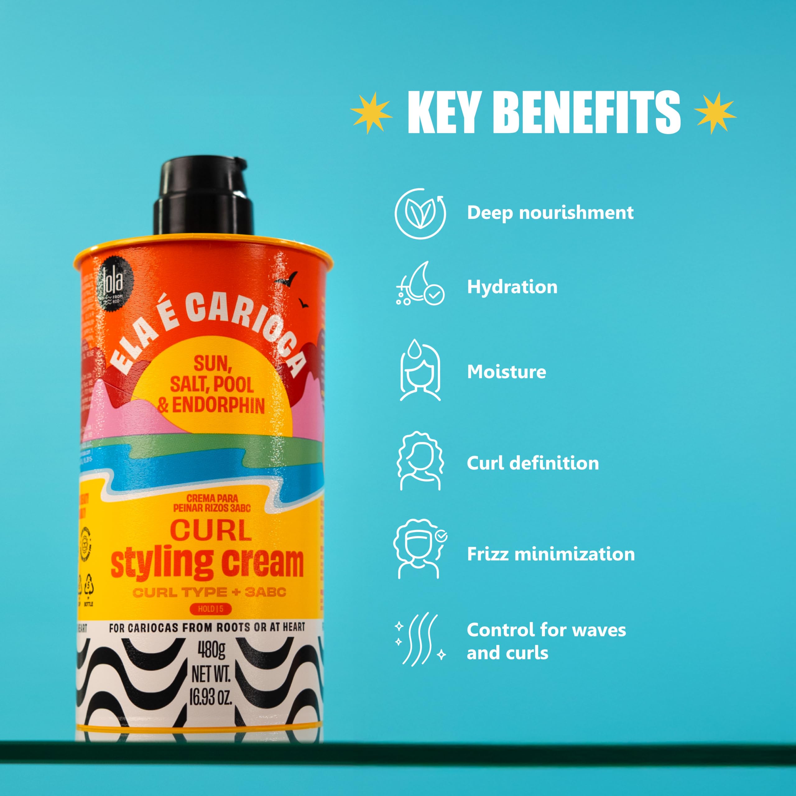Lola From Rio Ela E Carioca product helps reduce frizz on damp hair