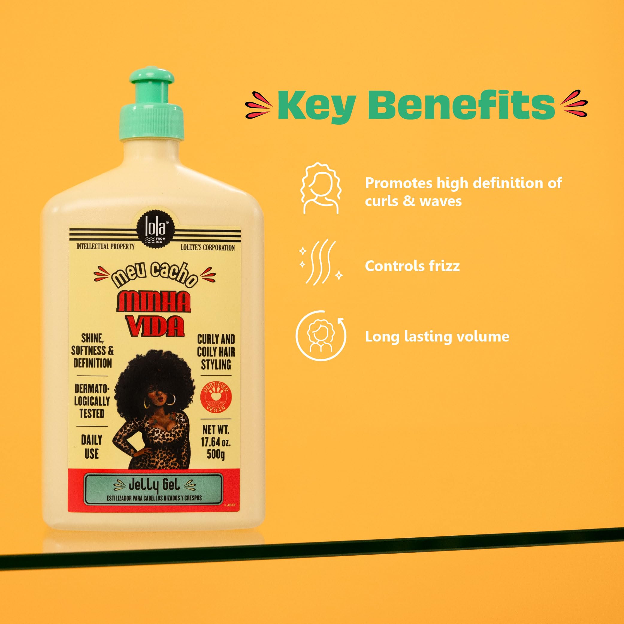 Lola From Rio Meu Cacho Minha Vida delivers natural-looking shine on curls.