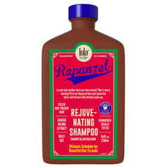 Lola From Rio Rapunzel shampoo bottle with rich lather delivering nourishing cleanse for fine hair