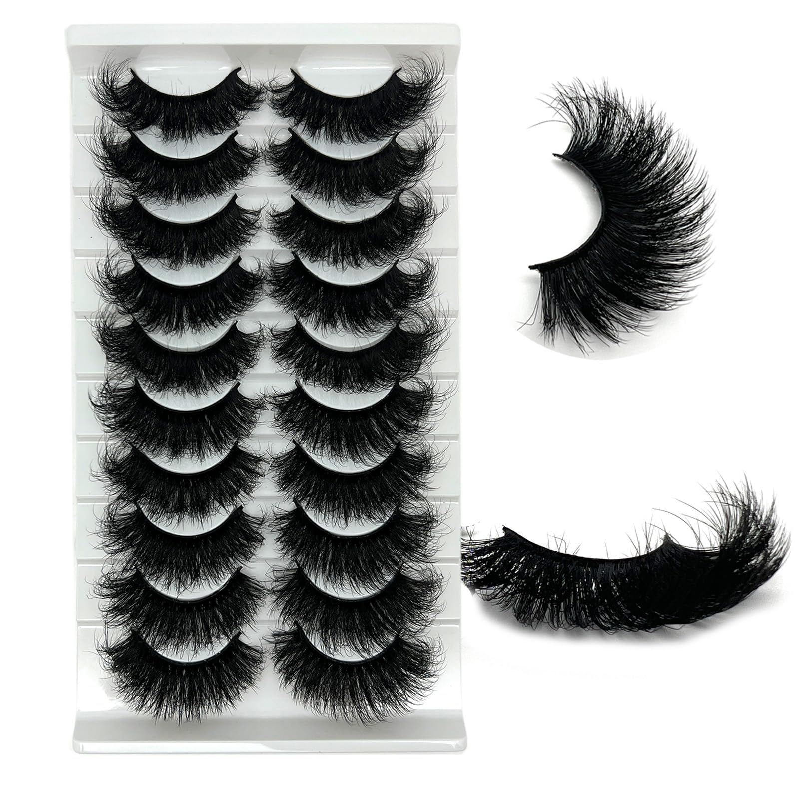loladook mink lashes 20mm dramatic lashes for bold eye look