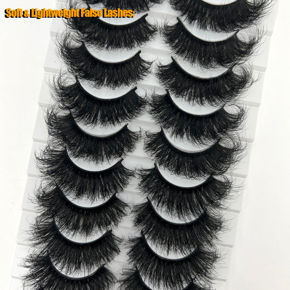 loladook mink lashes full-strip application easy for beginners