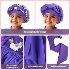 Lolalet kids bonnet reversible side adds color variety for bedtime