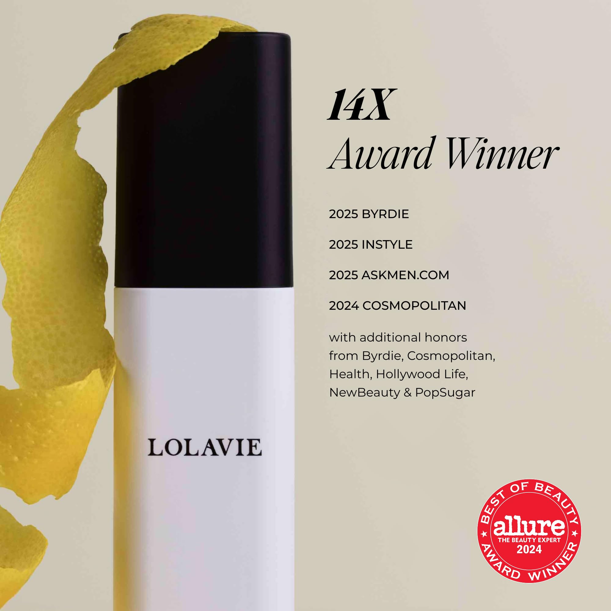 LolaVie Glossing Detangler highlights lemon peptides for moisture