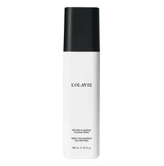 Lolavie Peptide Plumping Volume Spray bottle shows weightless lift and all-day fullness