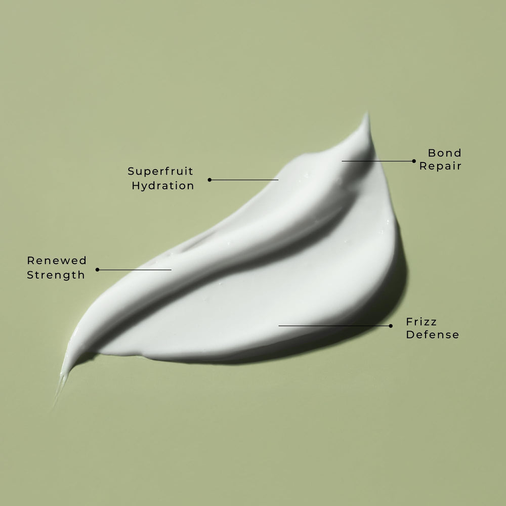 LolaVie Restorative Conditioner hair application motion demonstrates smoothing and detangling