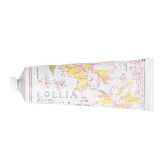 LOLLIA Breath handcreme jar close-up highlights rich moisture for dry hands.