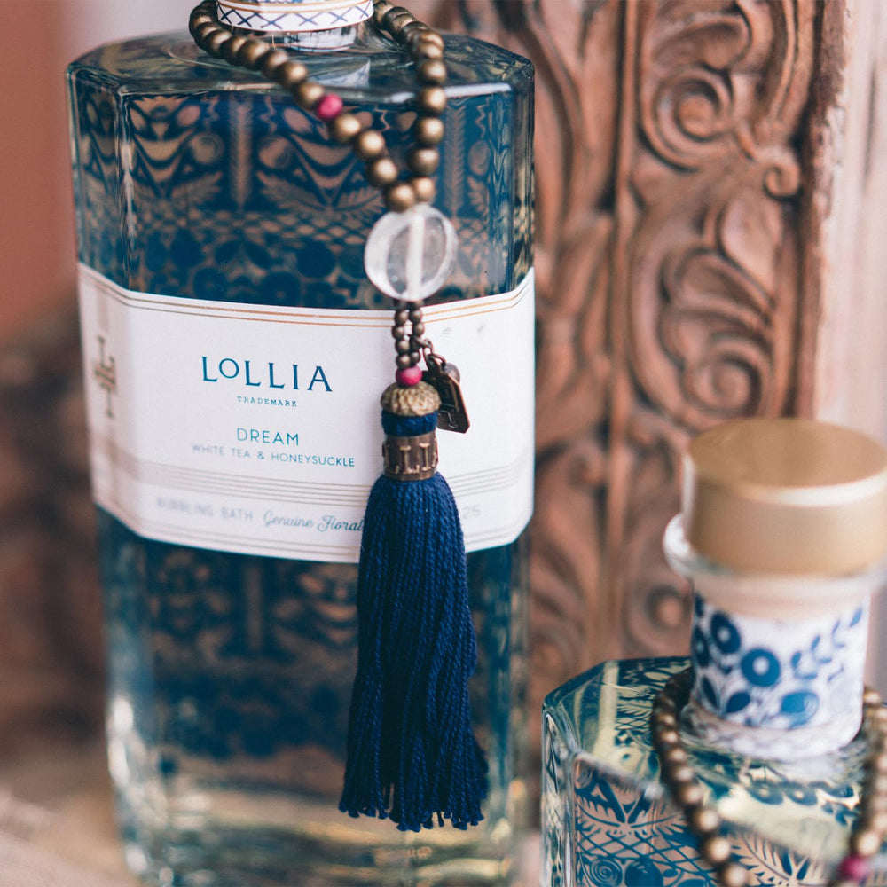 LOLLIA Dream Bubble Bath routine promotes unwinding after a long day.