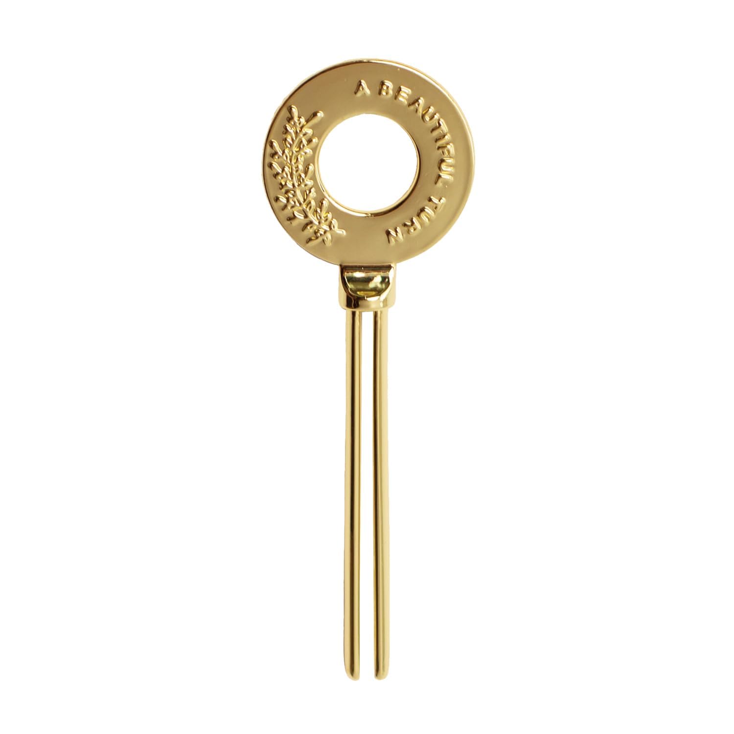 LOLLIA gold key front view showing elegant design and durable finish benefit