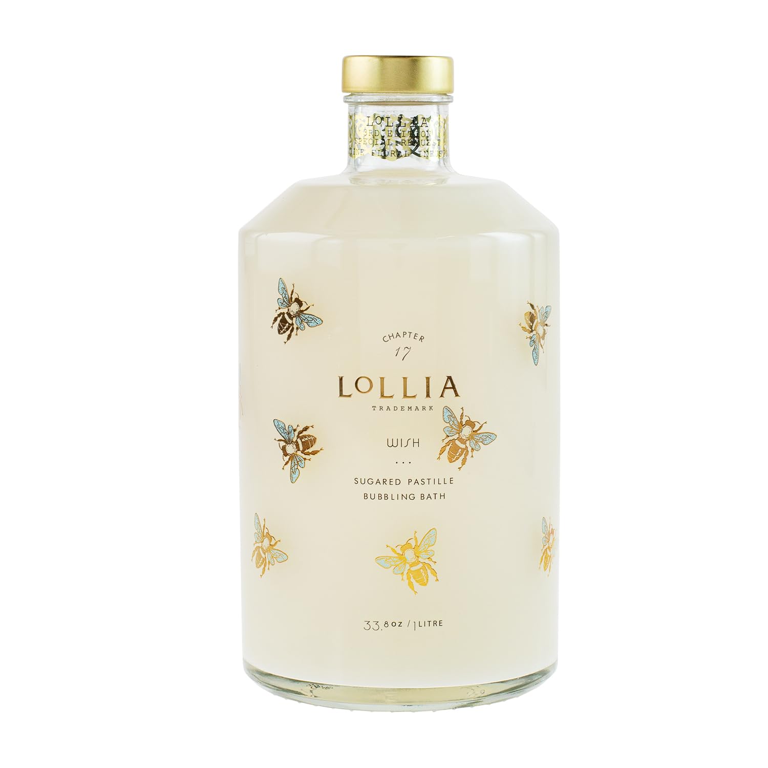 LOLLIA Wish Bubble Bath with vanilla bean scent bubbles for a relaxing soak