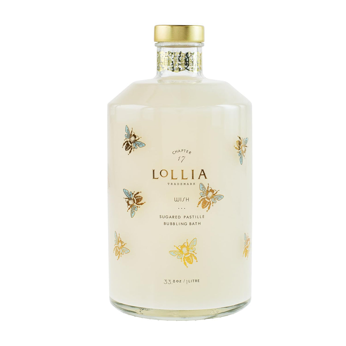 LOLLIA Wish Bubble Bath with vanilla bean scent bubbles for a relaxing soak