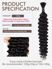 LOLLY HAIR no-weft-50g-bundle highlights lightweight volume for braids.