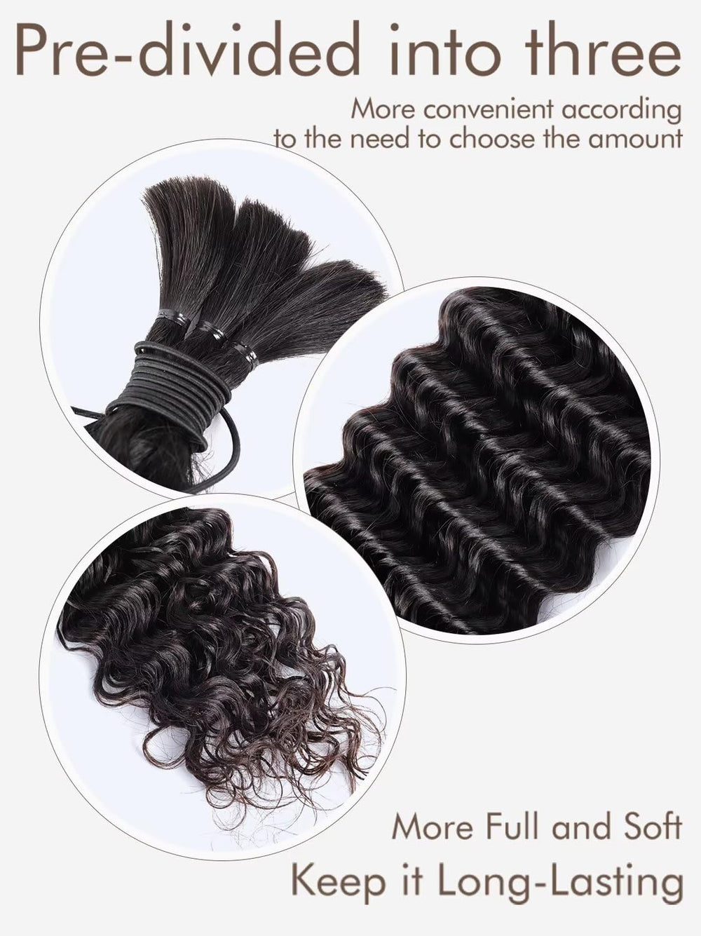 LOLLY HAIR uso versátil para trenzas boho sin nudo.
