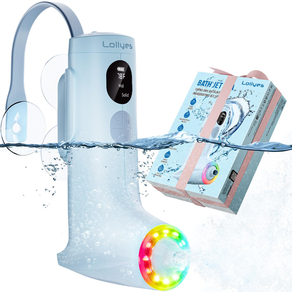lollyes bath jets tub-setup demonstrates quick 10-second installation for standard bathtubs.