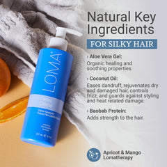 Loma Calming Crème dispensing pump for easy, controlled application