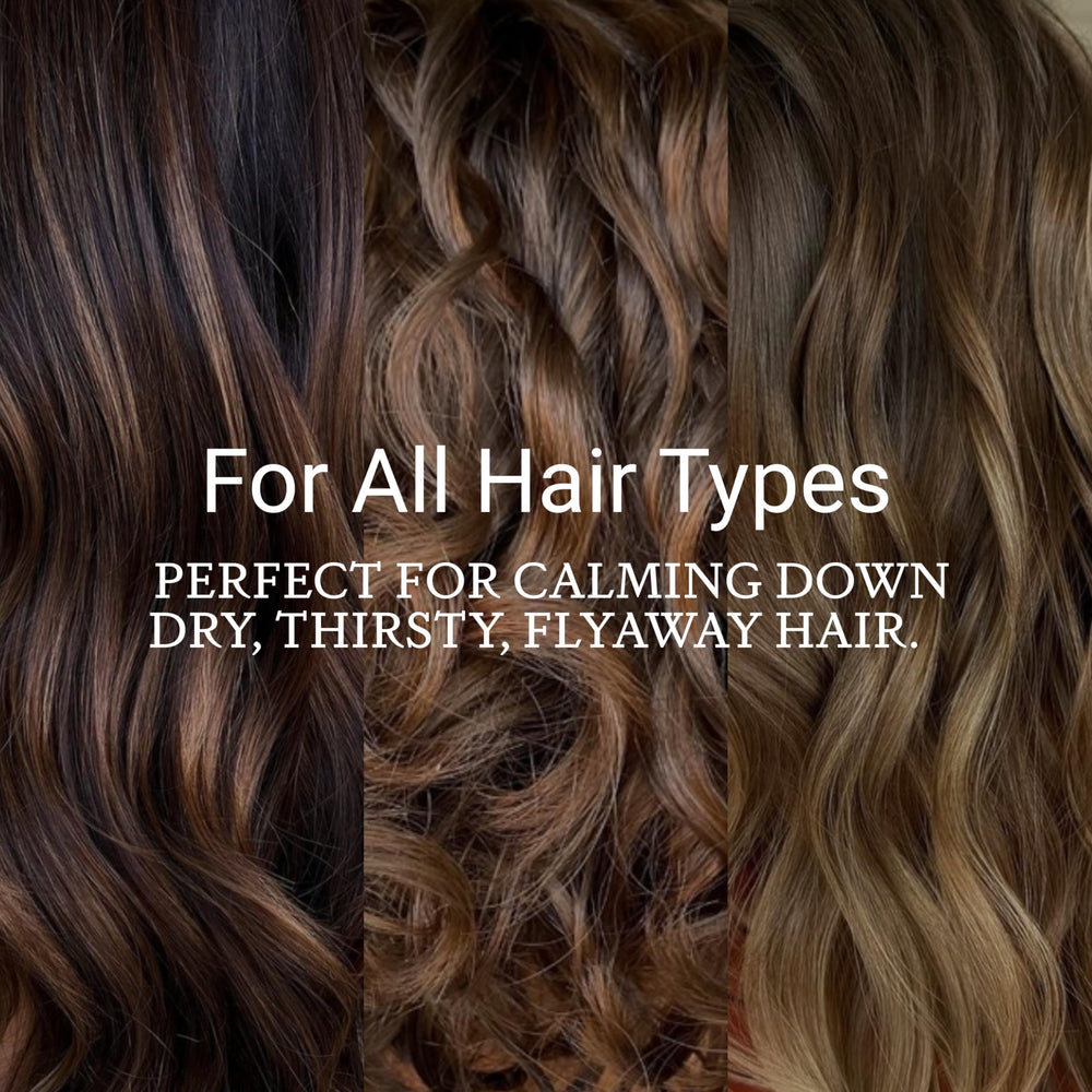 LOMA Calming Crème near a flat iron illustrating heat protection for versatile styling