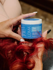 LOMA Fiber Putty hair texture application demonstrates definition and separation.