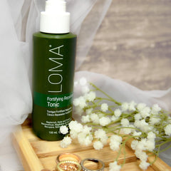 Loma Fortifying Reparative Tonic finished shine on styled hair