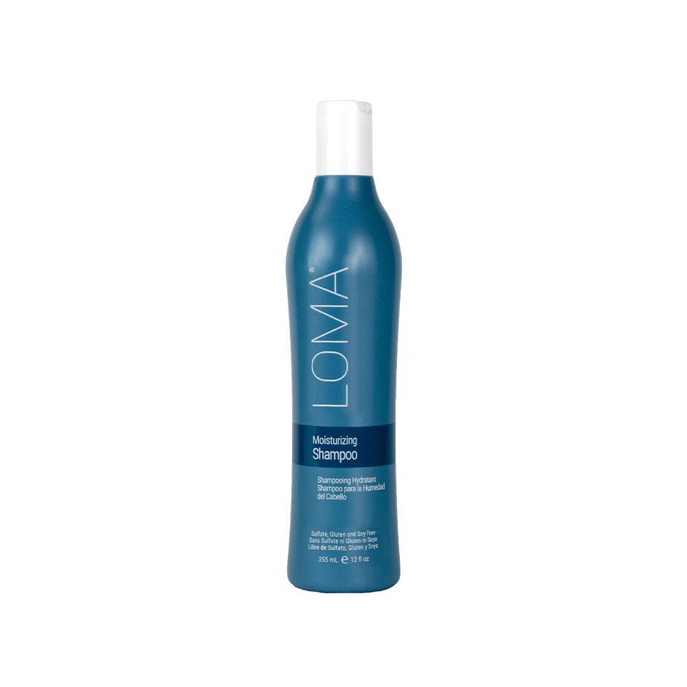 Loma Moisturizing Shampoo bottle front with Aloe Moist Complex for hydrated, shiny hair