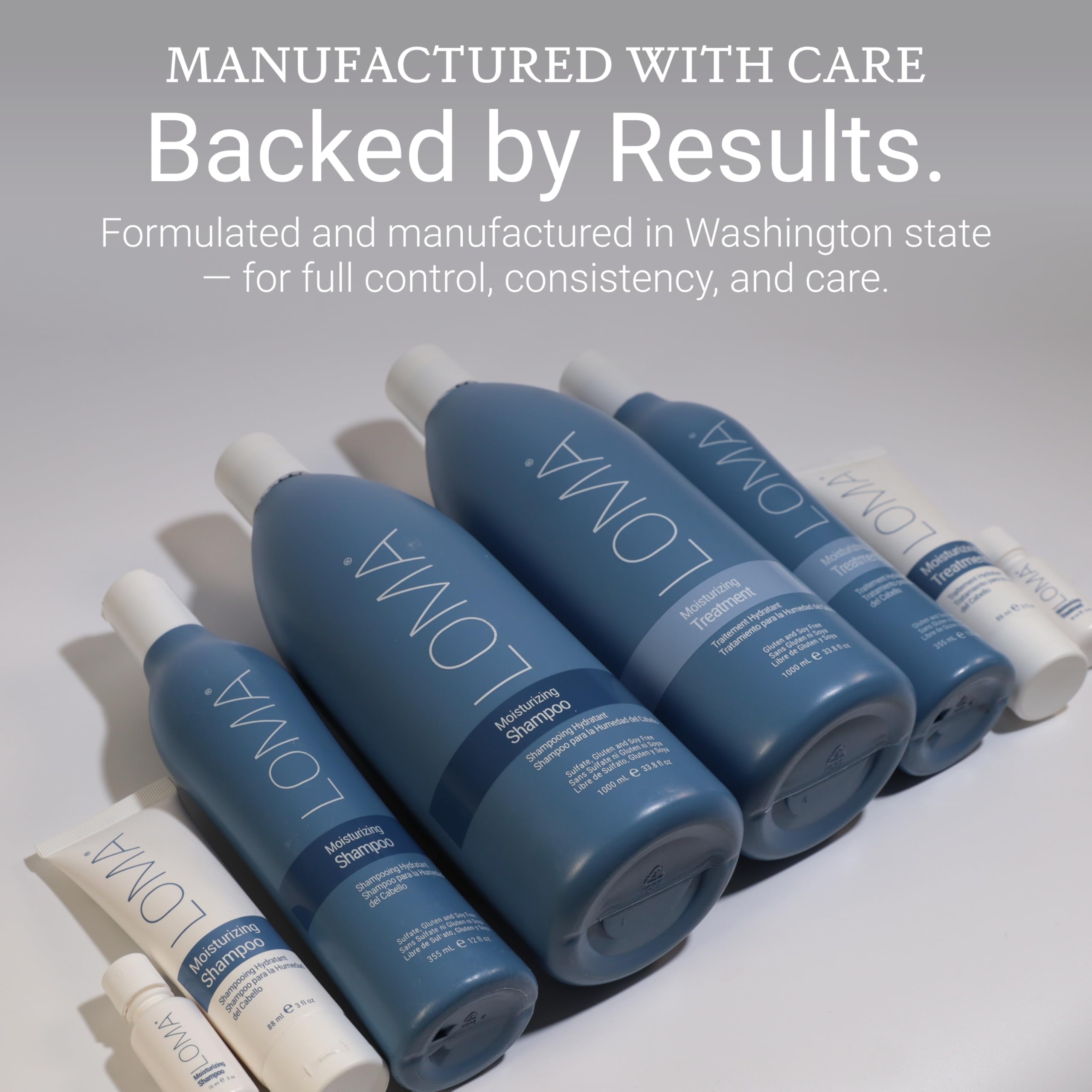 LOMA Moisturizing Shampoo USA-made formula supports trusted clean hair care