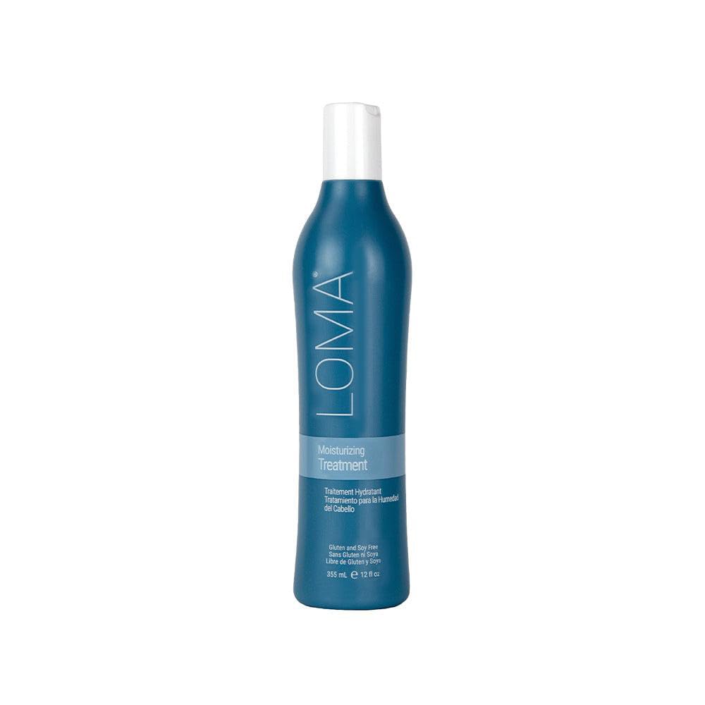 Loma Moisturizing Treatment Conditioner bottle illustrating luxurious moisture for all hair types.