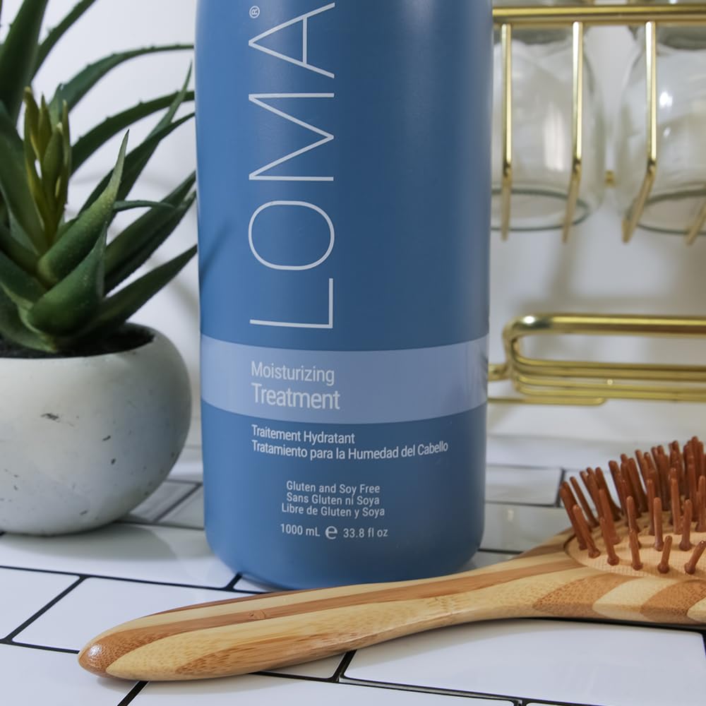 Loma Moisturizing Treatment packaging emphasizes Made in USA and hydration