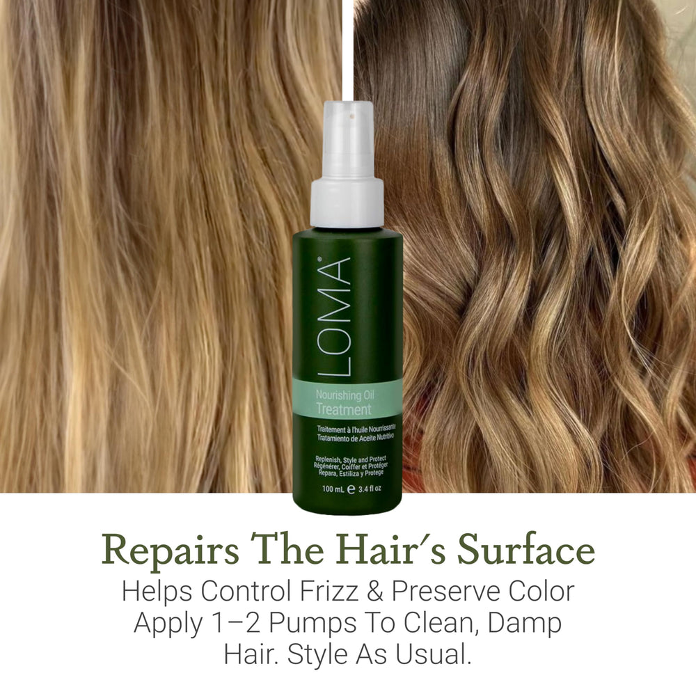 Loma Nourishing Oil Treatment used on beard for softness and shine.