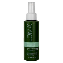 Loma Nourishing Oil Treatment bottle showing heat protection for damaged hair.