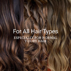 Loma Nourishing Oil Treatment applied before heat styling for humidity resistance.