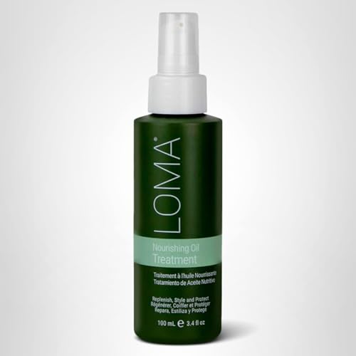 Loma Nourishing Oil Treatment skin friendly formula shown on forearm.