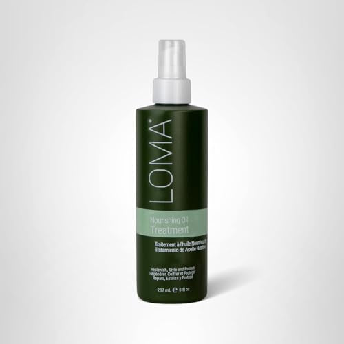 Loma Nourishing Oil Treatment bottle made in the USA for quality.