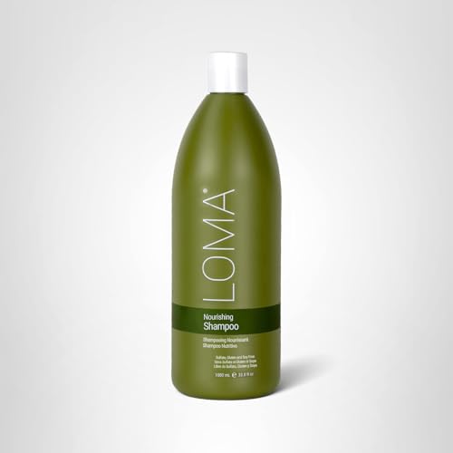 LOMA Nourishing Shampoo packaging shots highlight organic ingredients and clean beauty ethos.
