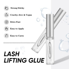 Lomansa brow lamination glue suited for brow styling with lasting hold.