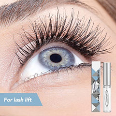 Lomansa eyelash perming rod fix adhesive demonstrates quick tack for easy shaping.