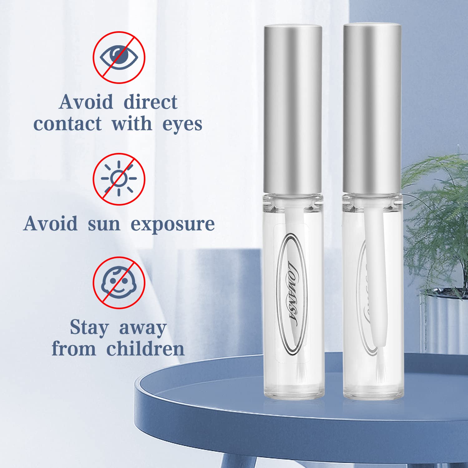 Lomansa home-and-salon-use glue packaging suits at-home and professional sessions.