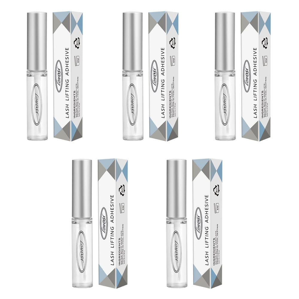 Lomansa lash lift glue adhesive 5pcs packaging aids precise lash lifting at home or salon.